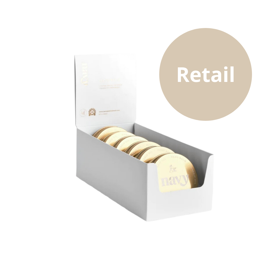 Navy | Retail Pack - Hand Balm x6 & Stand