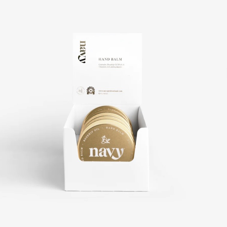 Navy | Retail Pack - Hand Balm x6 & Stand