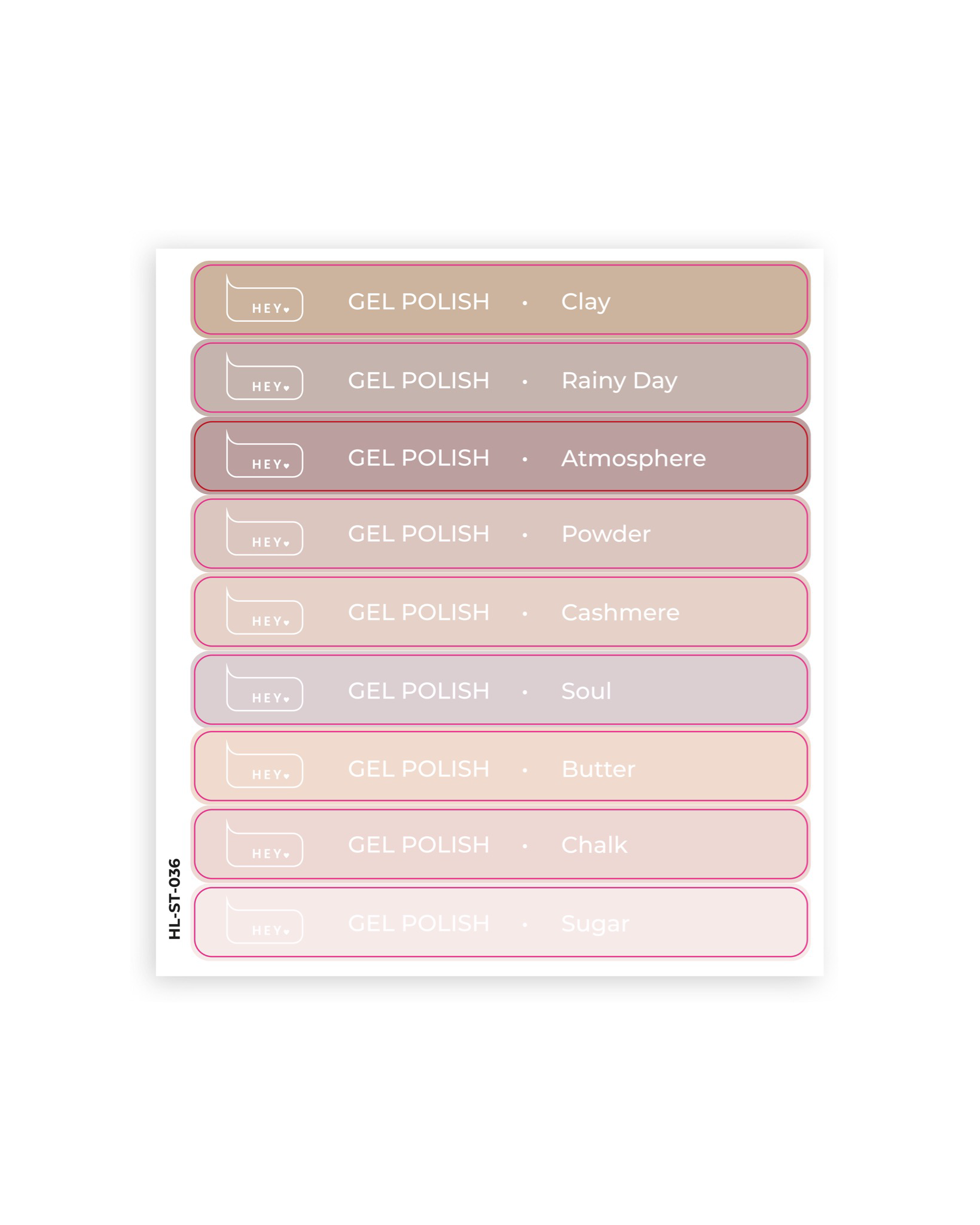 HEYLOVE | Pop Stickers (Clay-Sugar)