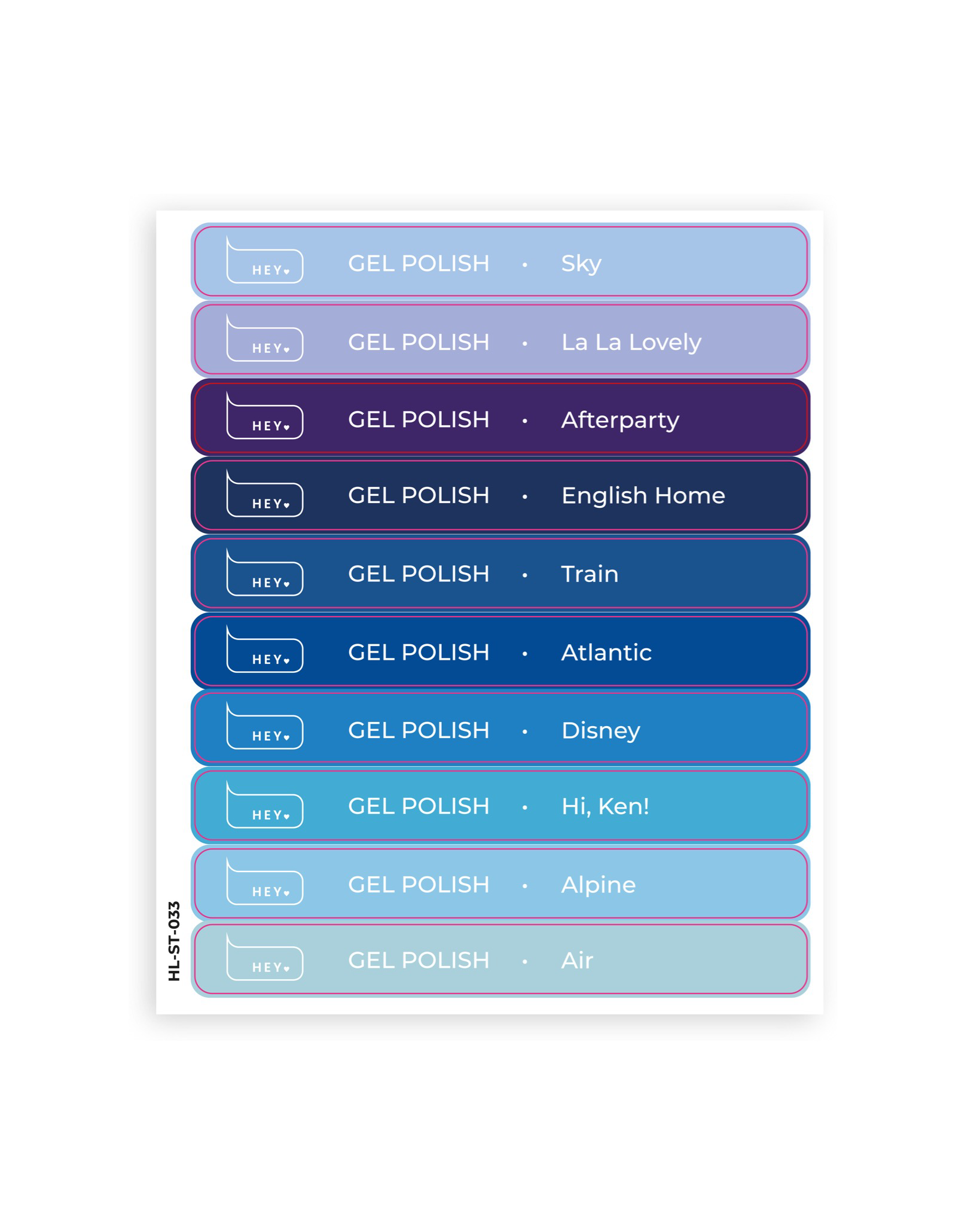 HEYLOVE | Pop Stickers (Sky-Air)