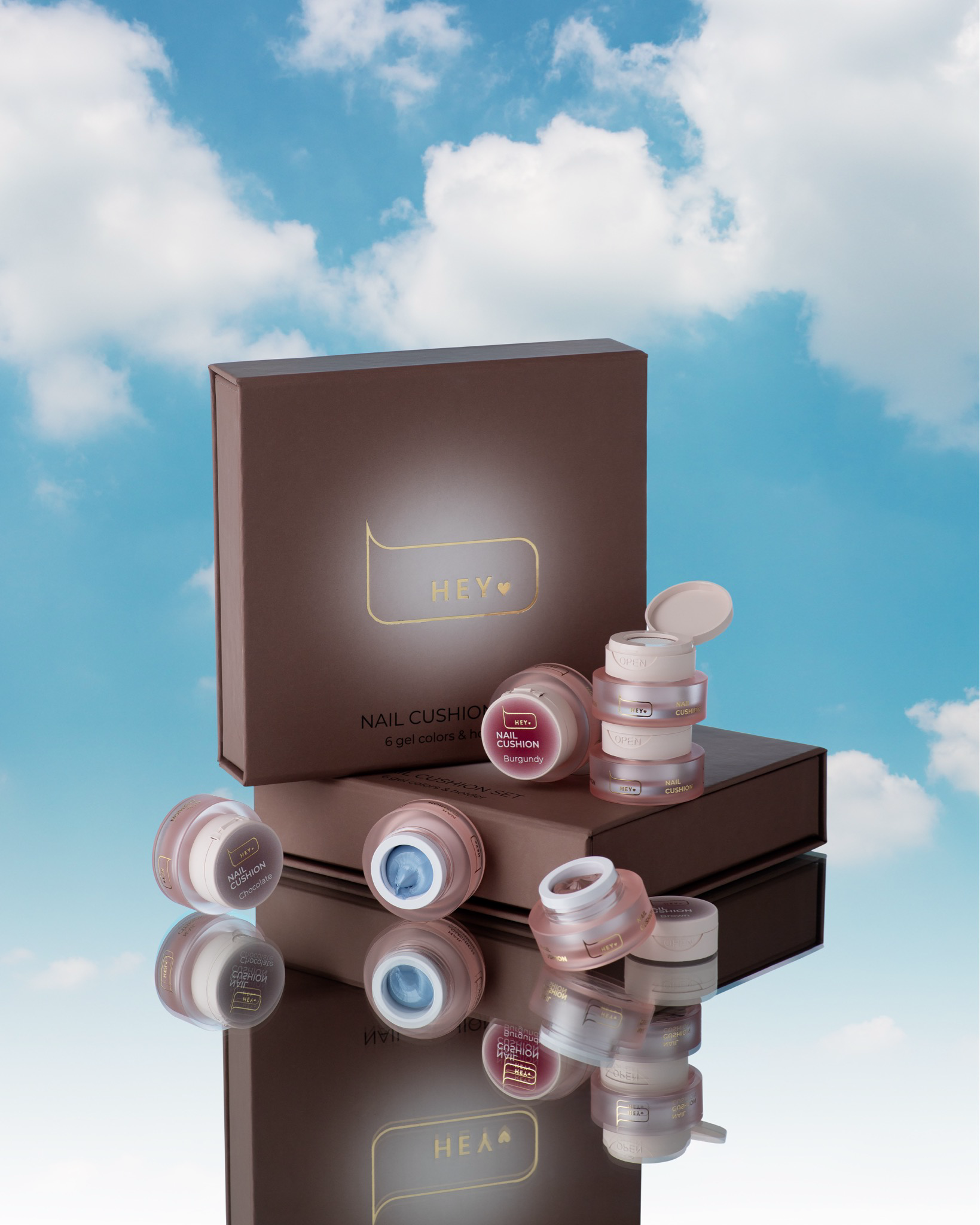 HEYLOVE | Nail Cushion Set Brown