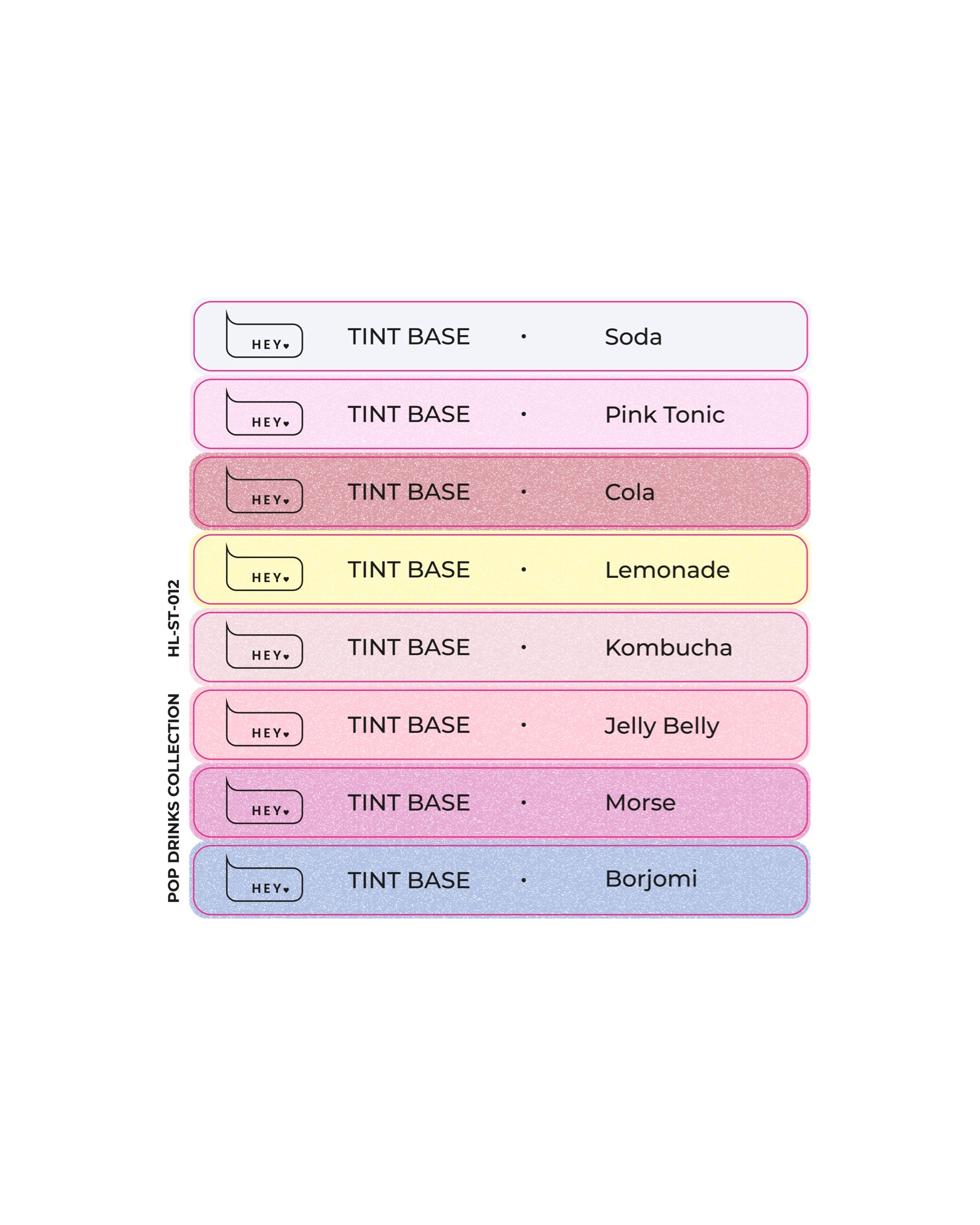 HEYLOVE - Pop Stickers (Tint Base - Pop Drinks)
