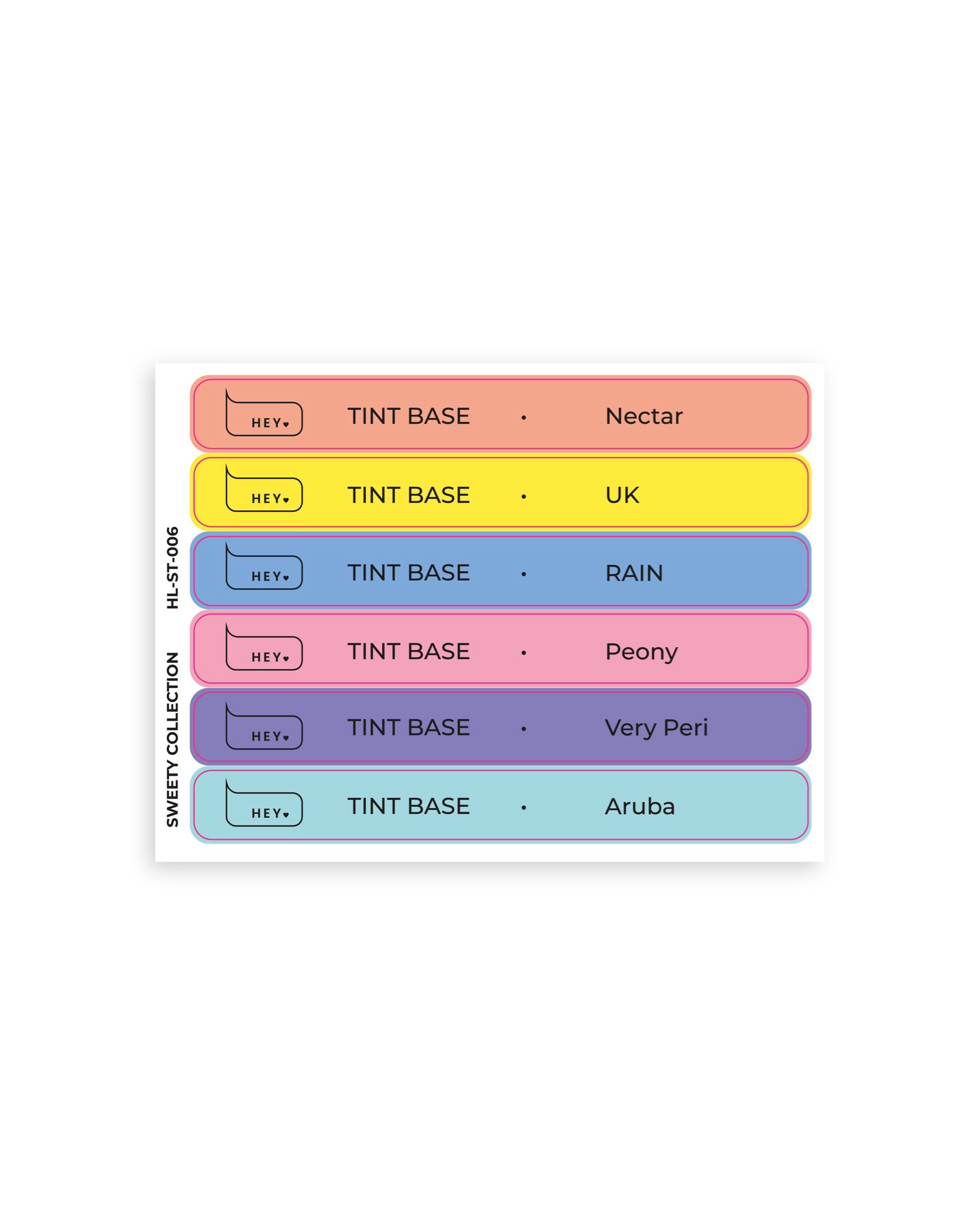 HEYLOVE - Pop Stickers (Tint Base - Sweety)