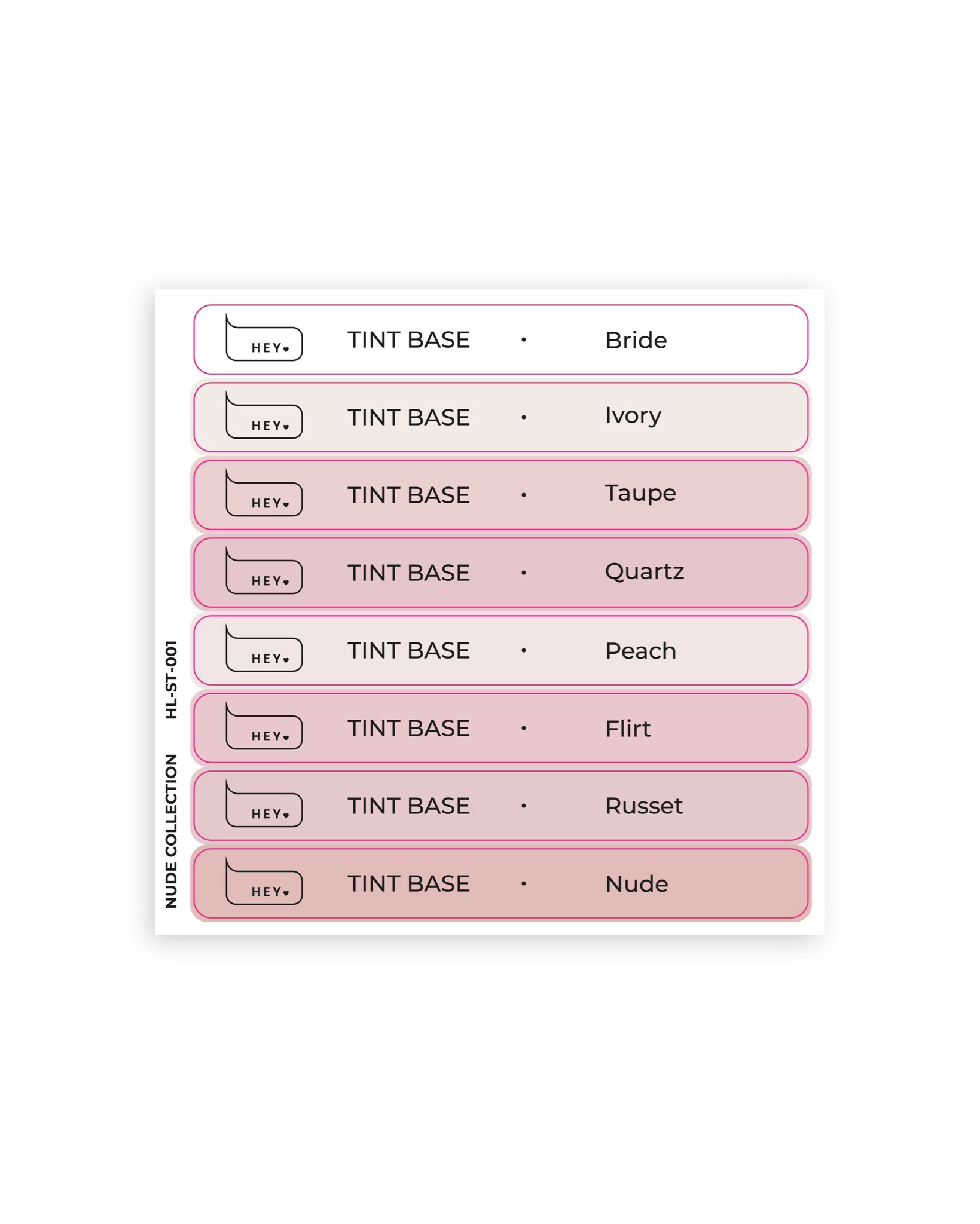 🎁 HEYLOVE - Pop Stickers (Tint Base - Nude) (100% off)