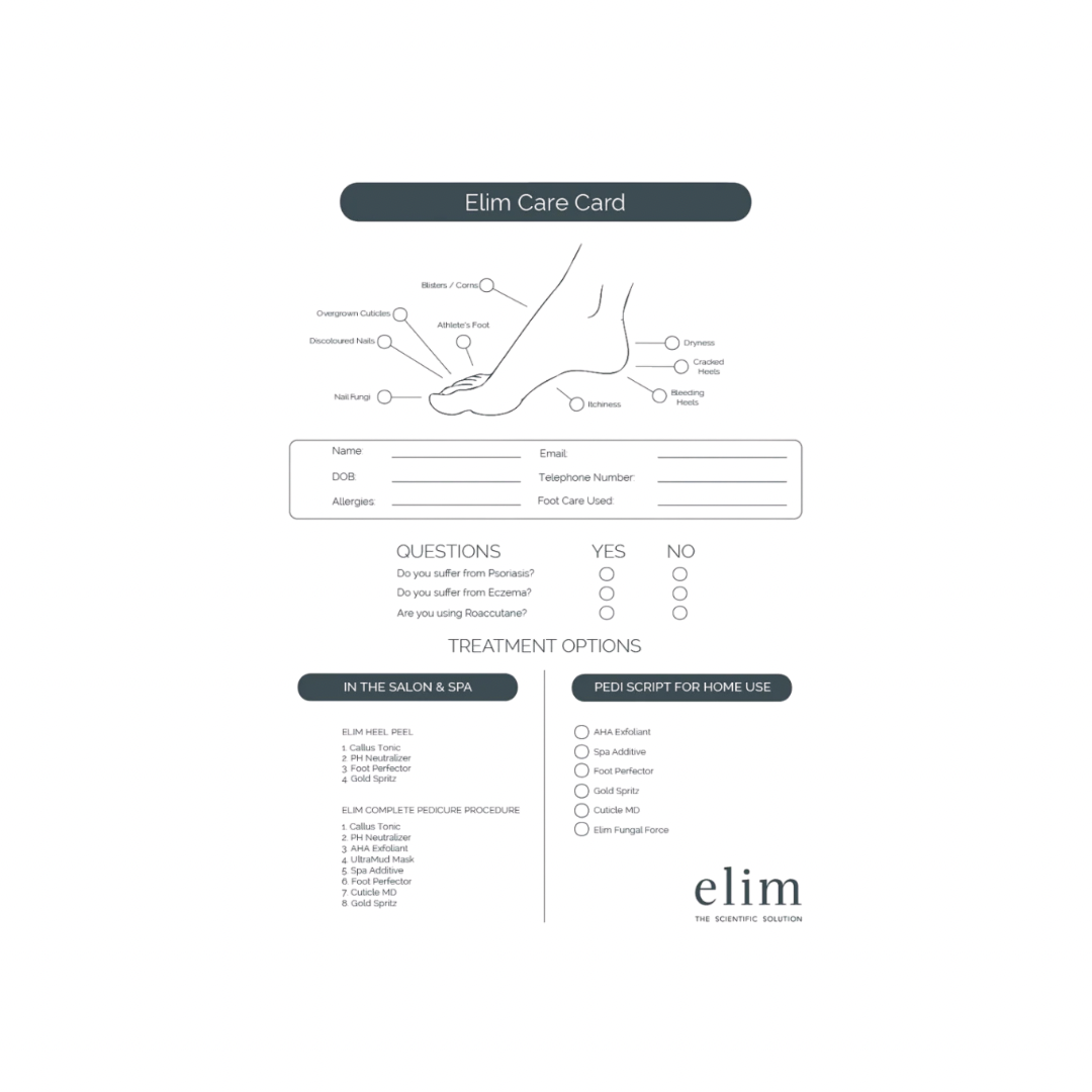 🎁 ELIM | Pedicure-fiche boekje (100% off)