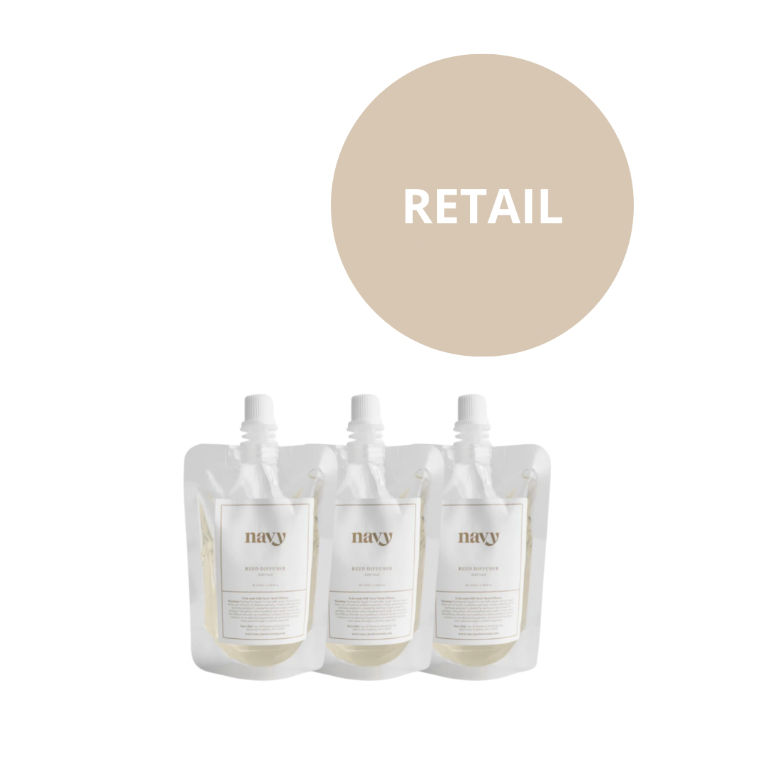 Navy | Retail Pack - Refill Reed Diffuser x3