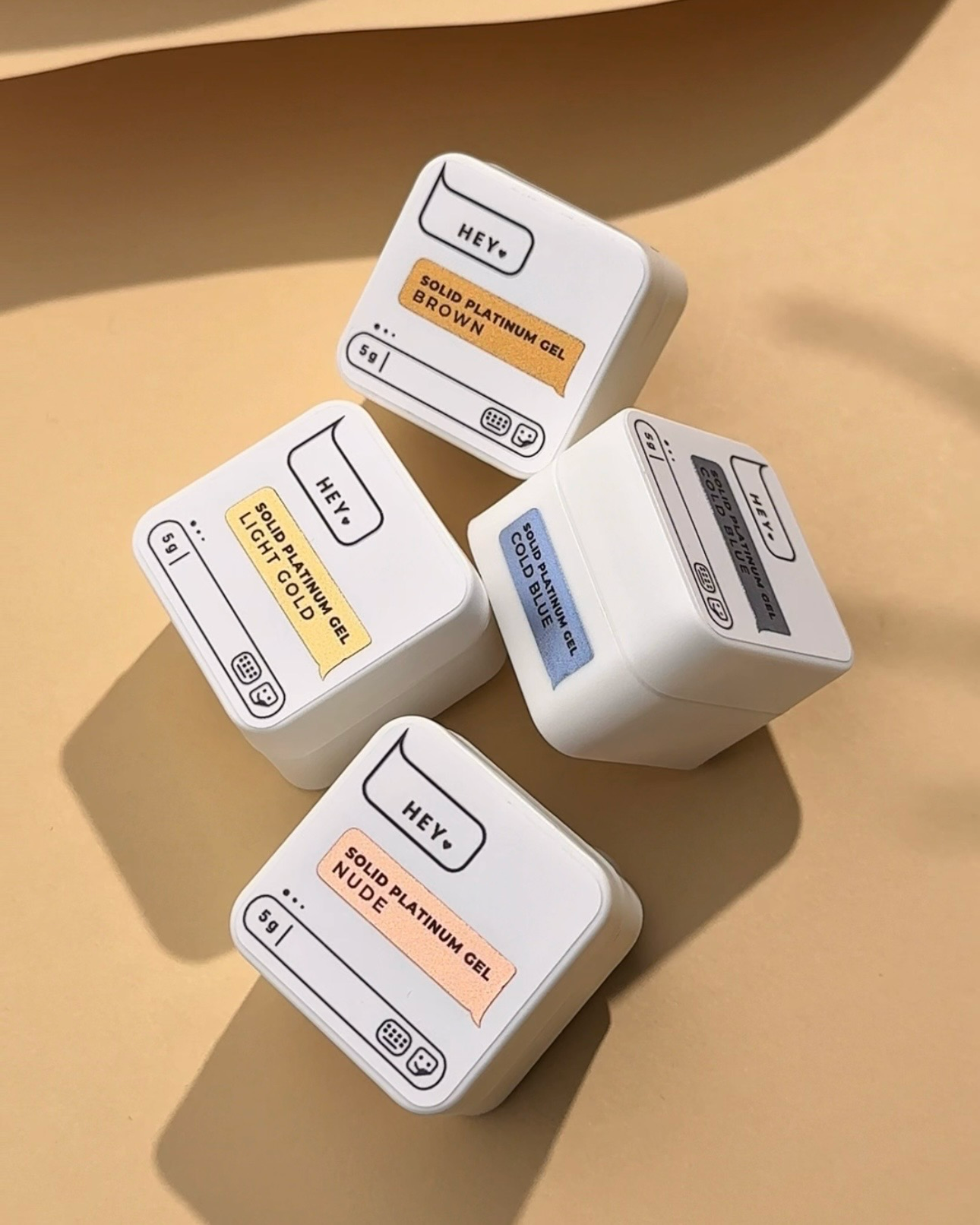 HEYLOVE | Solid Platinum Gel - Light Gold