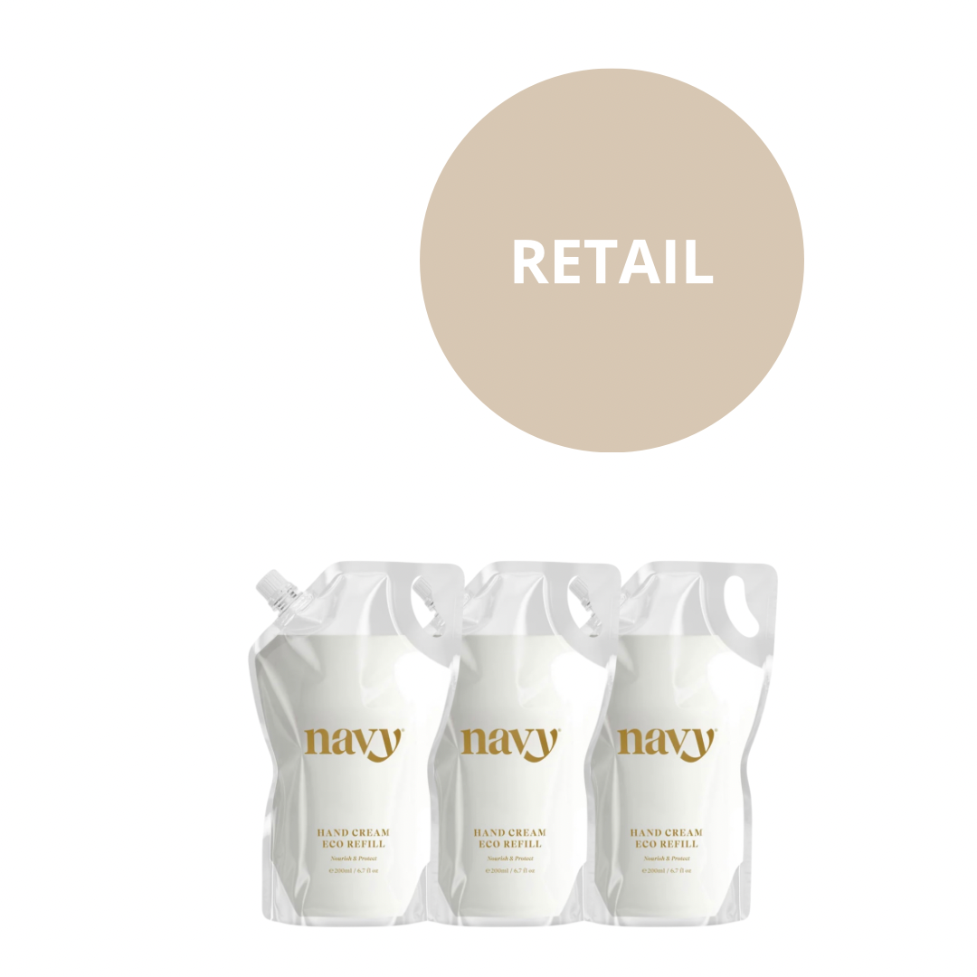 Navy | Retail Pack - Refill Handlotion x3