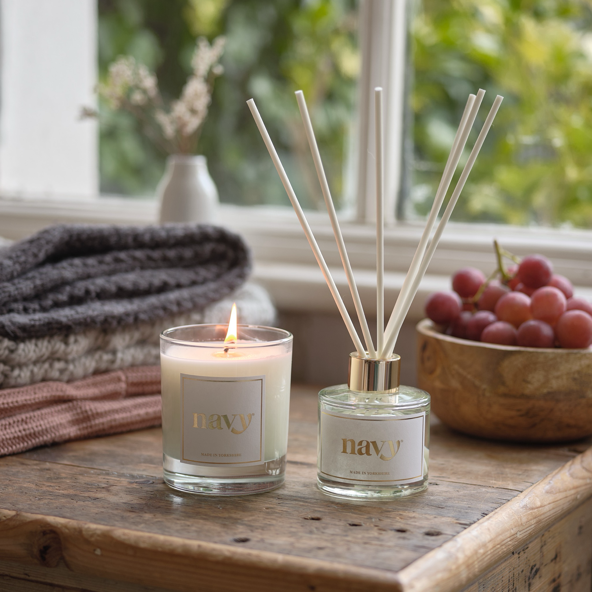 Navy | Retail Pack - Scented Candle Small x3